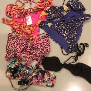 H&M bikini assortment US 4  4 tops 2 bottoms